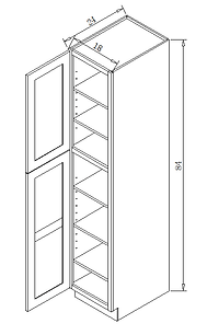 Tall Pantry 15" x 24" x 96"