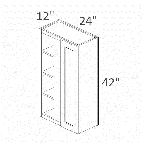 Wall Cabinet 33" W x 12" D x 42" H