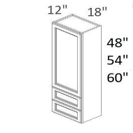 Wall Cabinet 18" W x 12" D x 54" H