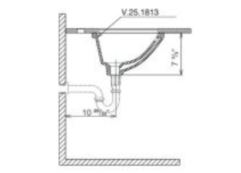 Basin 20" L x 15" W x 7.6" H