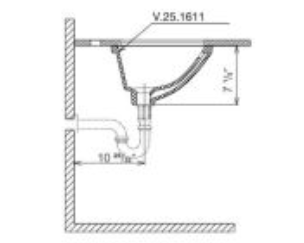 Basin 18" L x 13" W x 30" H
