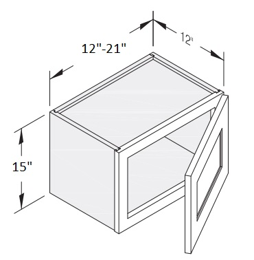 Wall Cabinet 12" W x 12" D x 15" H