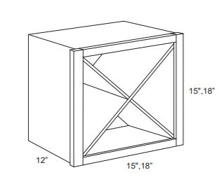 Wine Rack 18" W x 12" D x 18" H