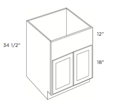 Farm Sink Base 33" x 24" x 34.5"