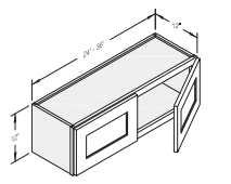 Wall Cabinet 24" W x 12" H x 12" D